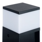 Pastatomas lauko šviestuvas DASTEN 30 S SO B G9 230V IP44 Aliuminio lydinys PC Juoda
