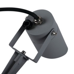 Įsmeigiamas lauko šviestuvas GRIBLO GR GU10 230V Aliuminio lydinys Stiklas IP65 (su kištuku) Pilka