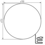 Dekoratyvinis lauko šviestuvas STONO 78cm N GLS-CFL-E27 230V IP65 ABS LLDPE Granito