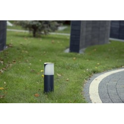Pastatomas lauko šviestuvas PRESO 50 GR E27 230V IP44 Aliuminio lydinys PC Grafito