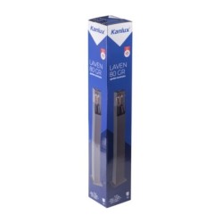 Pastatomas lauko šviestuvas LAVEN 80 GR E27 230V IP44 Aliuminio lydinys PC Grafito