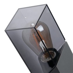 Pastatomas lauko šviestuvas LAVEN 50 GR E27 230V IP44 Aliuminio lydinys PC Grafito