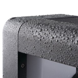 Pastatomas lauko šviestuvas PEVO 50 GR G53 230V IP44 Aliuminio lydinys PC Grafito