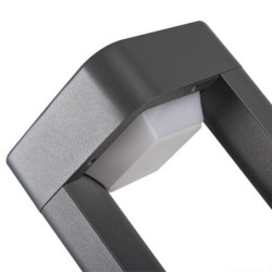 Pastatomas lauko šviestuvas PEVO 50 GR G53 230V IP44 Aliuminio lydinys PC Grafito