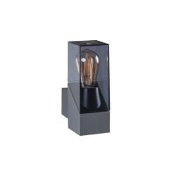 Sieninis lauko šviestuvas LAVEN EL 25 GR E27 230V IP44 Aliuminio lydinys PC Grafito