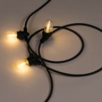 Girlianda GRL 11m 10xE27 230V IP44 Juoda