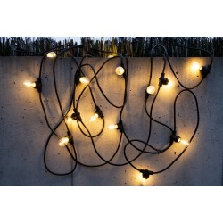 Girlianda GRL 11m 10xE27 230V IP44 Juoda