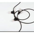 Girlianda GRL 11m 10xE27 230V IP44 Juoda