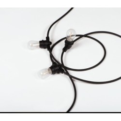Girlianda GRL 15m 15xE27 230V IP44 Juoda
