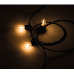 Girlianda GRL 15m 15xE27 230V IP44 Juoda