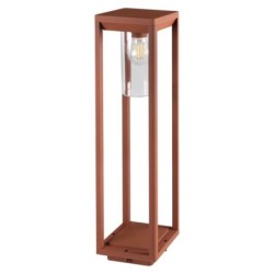 Pastatomas lauko šviestuvas VIMO 80 BR E27 230V IP44 Aliuminio lydinys PC Ruda