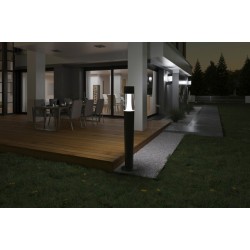 Pastatomas lauko šviestuvas INVO TR 107-O-GR GU10 3x3,5W 230V Plastikas Grafito