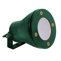 LED šviestuvas tvenkiniams AKVEN MR16 12V AC/DC Gx5,3 IP68 Aliuminio lydinys Žalia