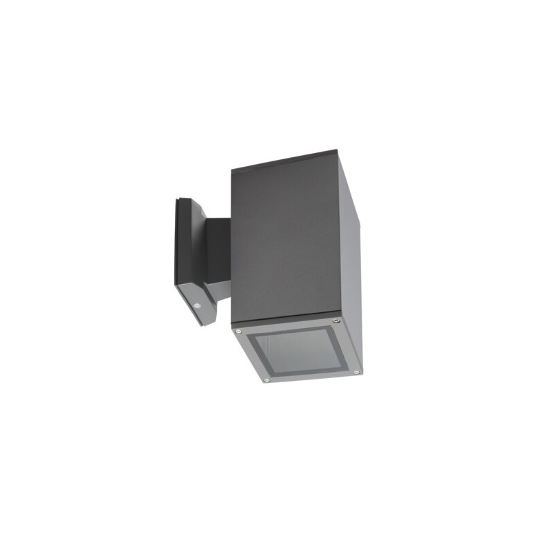 Sieninis lauko šviestuvas LART EL-160-GR GLS-CFL E27 230V IP54 Aliuminio lydinys Stiklas Antracito pilka