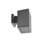 Sieninis lauko šviestuvas LART EL-160-GR GLS-CFL E27 230V IP54 Aliuminio lydinys Stiklas Antracito pilka