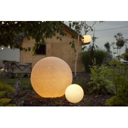 Dekoratyvinis šviestuvas STONO 20cm N GLS-CFL-E27 230V IP65 ABS LLDPE Granito