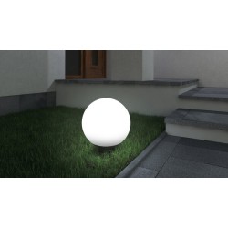 Įsmeigiamas lauko šviestuvas IDAVA 35cm E27 230V Plastikas IP44 II (su kištuku) Balta