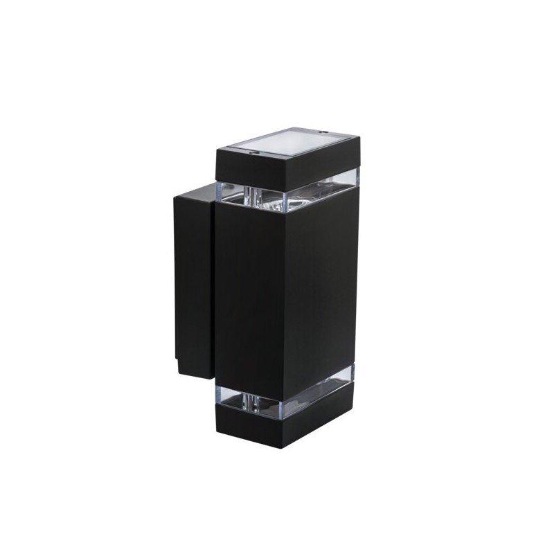 Sieninis lauko šviestuvas ZEW EL-235J-B PAR16 GU10 230V IP44 Aliuminio lydinys Juoda