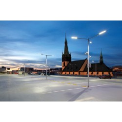Gatvės LED šviestuvas STRETON 40W NW 230V 4000K 5600lm IP66 Pilka