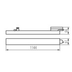 Bėgelių sistemos šviestuvas LTL 38W 114-CCT-W LED SMD 230V 3000/3500/4000K IP20 Aliuminio lydinys Balta