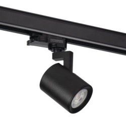 Bėgelių sistemos šviestuvas ATL4 GU10 B 230V PAR16 IP20 Aliuminio lydinys Juoda