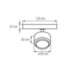 Bėgelių sistemos šviestuvas BTLW 18W 940-B LED COB 230V 4000K 1400lm IP20 Aliuminio lydinys Juoda