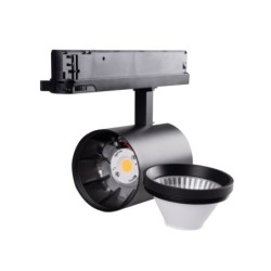 Bėgelių sistemos šviestuvas ATL1 30W 940-S6-B LED COB 230V 4000K 3000lm IP20 Aliuminio lydinys Plastikas Juoda