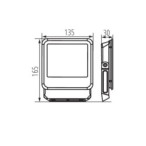Prožektorius IQ-LED FL 20W NW 230V 4000K IP65 5m, Garantija