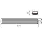 LED linijinis šviestuvas MAH PLUS-258/4LED/PC T8 G13 230V IP65 Plastikas PC Pilka