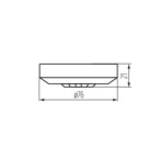 PIR Judesio daviklis ZONA MINI-B 230V IP20 H360° Plastikas Juoda
