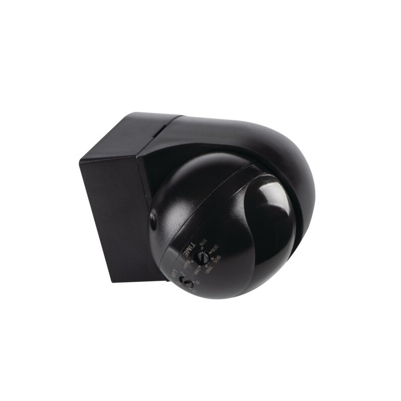 PIR Judesio daviklis ALER MINI-B/B 230V IP44 H140/V45° Plastikas Juoda