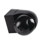 PIR Judesio daviklis ALER MINI-B/B 230V IP44 H140/V45° Plastikas Juoda