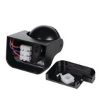 PIR Judesio daviklis ALER JQ-30-B/B 230V IP44 H160/V20° Plastikas Juoda