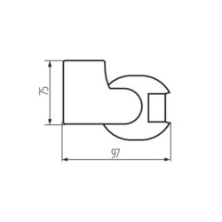 PIR Judesio daviklis ALER JQ-30-B/B 230V IP44 H160/V20° Plastikas Juoda