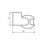PIR Judesio daviklis ALER JQ-30-B/B 230V IP44 H160/V20° Plastikas Juoda