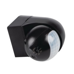 PIR Judesio daviklis ALER MINI-B 230V IP44 H140/V45° Plastikas Juoda