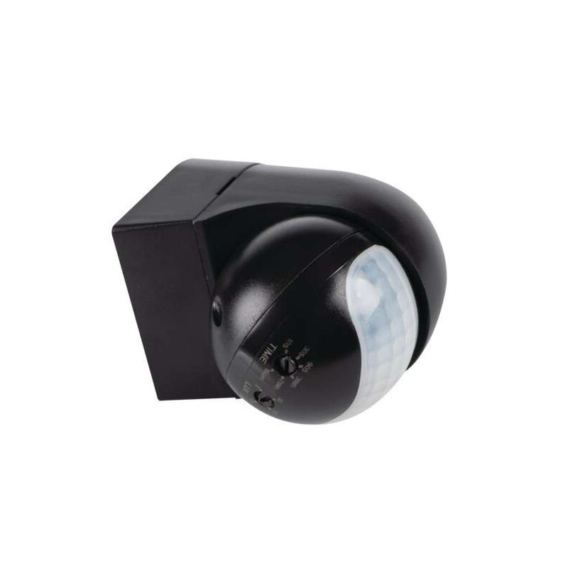 PIR Judesio daviklis ALER MINI-B 230V IP44 H140/V45° Plastikas Juoda