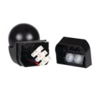 PIR Judesio daviklis ALER MINI-B 230V IP44 H140/V45° Plastikas Juoda
