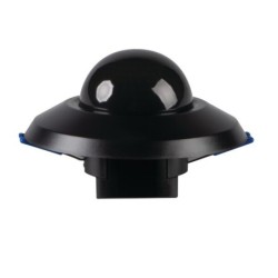 3xPIR Judesio daviklis SENTO-O-WT-B/B 230V IP44/20 H360° Plastikas Juoda