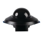 3xPIR Judesio daviklis SENTO-O-WT-B/B 230V IP44/20 H360° Plastikas Juoda