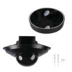 3xPIR Judesio daviklis SENTO-O-WT-B/B 230V IP44/20 H360° Plastikas Juoda
