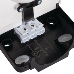 PIR Judesio daviklis SENSQUARE-B/B 230V IP54 H360° Plastikas Juoda