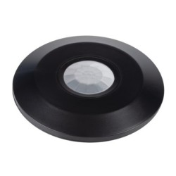 PIR Judesio daviklis ZONA FLAT-B 230V IP20 H360/V120° Plastikas Juoda