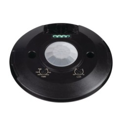 PIR Judesio daviklis ZONA FLAT-B 230V IP20 H360/V120° Plastikas Juoda