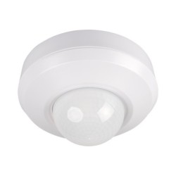 3xPIR Judesio daviklis SENTO-O-WT-W 230V IP44/20 H360° Plastikas Balta