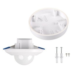 3xPIR Judesio daviklis SENTO-O-WT-W 230V IP44/20 H360° Plastikas Balta