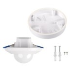 3xPIR Judesio daviklis SENTO-O-WT-W 230V IP44/20 H360° Plastikas Balta