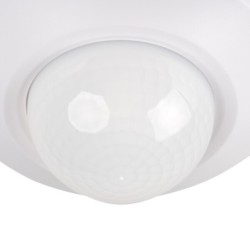 3xPIR Judesio daviklis SENTO-O-WT-W 230V IP44/20 H360° Plastikas Balta