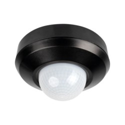 3xPIR Judesio daviklis SENTO-O-WT-B 230V IP44/20 H360° Plastikas Juoda