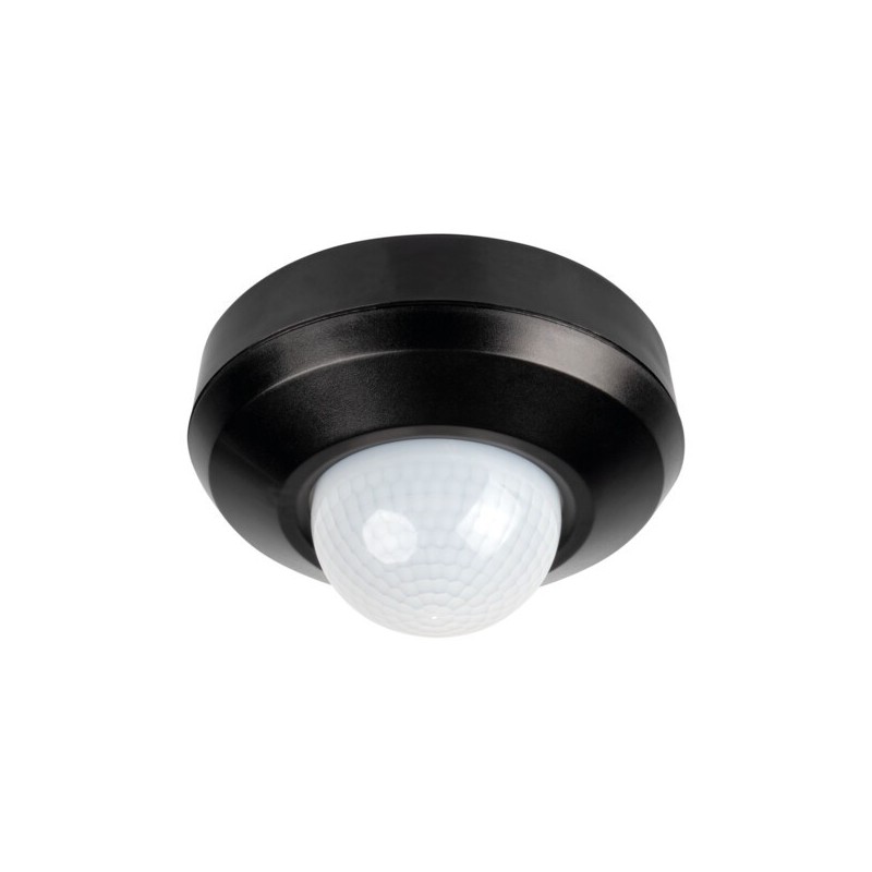 3xPIR Judesio daviklis SENTO-O-WT-B 230V IP44/20 H360° Plastikas Juoda